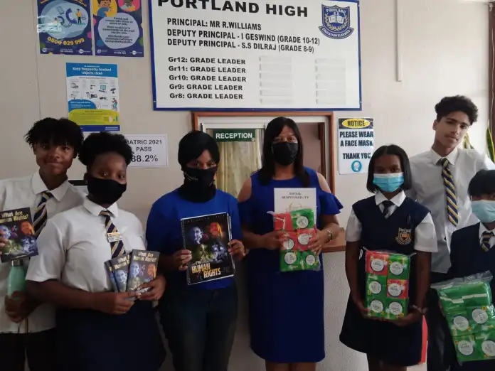 Lone Cape Town activist enlightens pupils in Portland High School