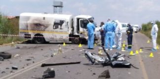 Delmas CIT robbery, 2 suspects shot dead, 2 arrested. Photo: SAPS