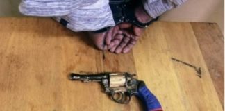 Suspect arrested with unlicensed firearm, ammunition, Botshabelo. Photo: SAPS