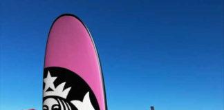 Local CT surfer Amina Sayed wins surfboard with the Starbucks 'Catch Your Wave' competition