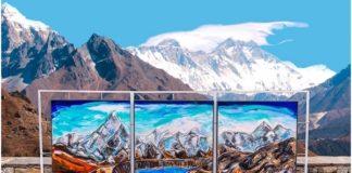 On ‘International Mount Everest Day’ (29th May) ‘The Art Maze’, by Curator Marcus Schaefer, unveils Artist Sacha Jafri’s latest Masterpiece as a first time ever event at Mount Everest