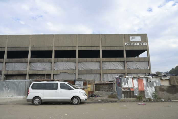 Successful implosion of Kaserne building in Joburg Successful implosion of Kaserne building in Joburg