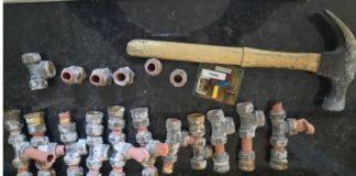 Theft of copper, brass fittings from taps, suspect nabbed, Bethelsdorp. Photo: SAPS