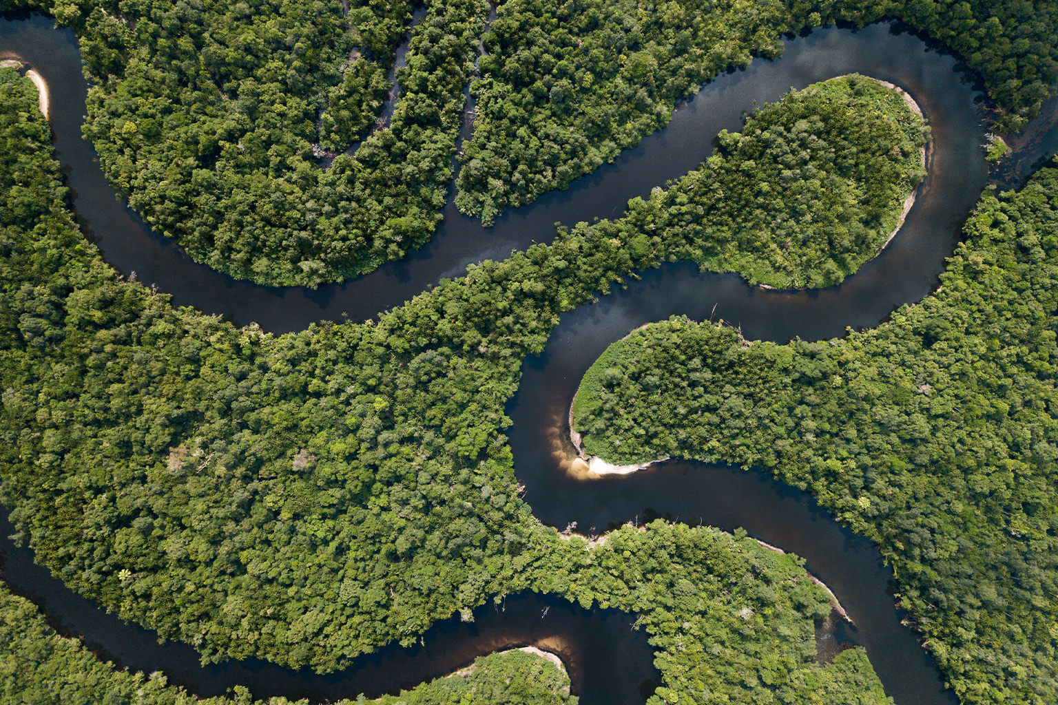 An aerial view of the Cardamom Mountains in Cambodia