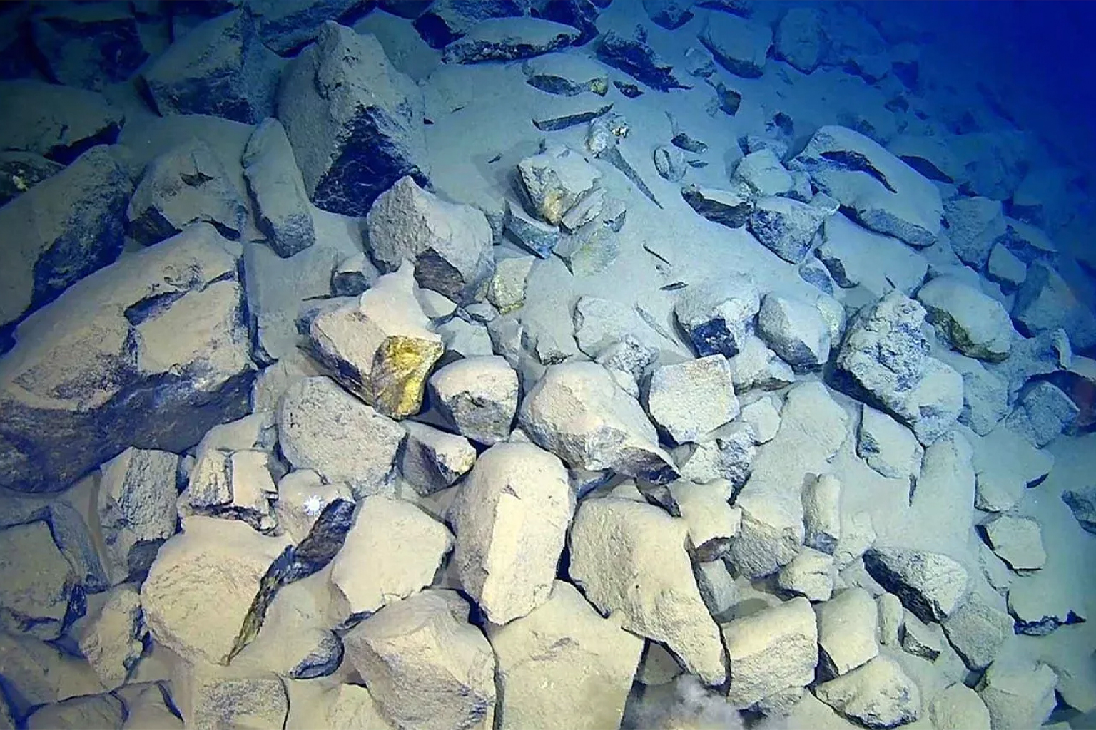 The subduction collison zone, which Wright calls “Flintstones quarry.”