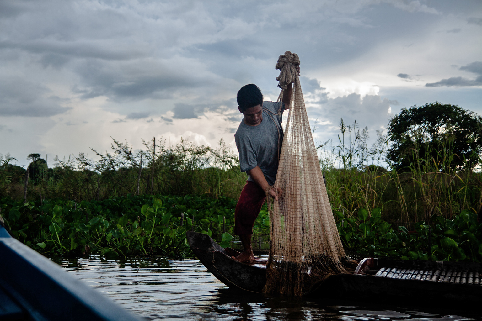 A fisherman in Kampong Thom