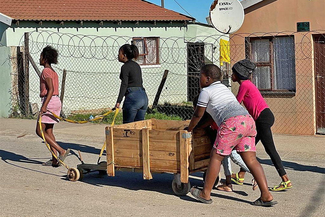 Residents in parts of Nelson Mandela Bay have built homemade trolleys to cart water rations home from the area’s tanks, trucks and boreholes.