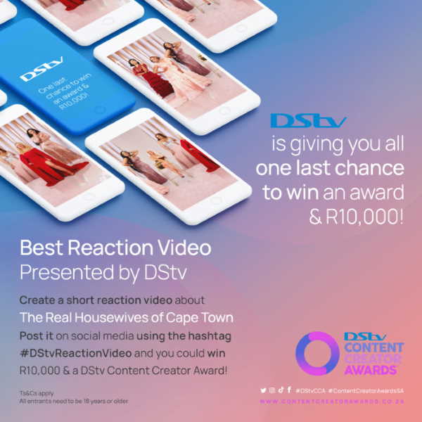 The DStv Content Creator Awards and DStv Are Looking For The Best Reaction Video
