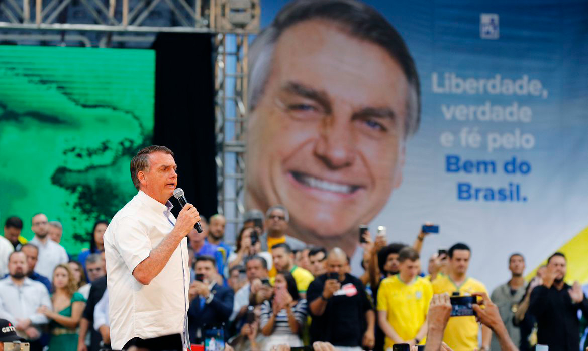 Jair Bolsonaro kicking off his campaign for reelection.