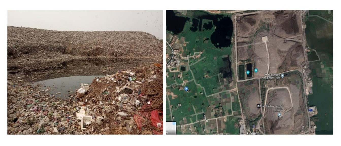 The Matuail landfill in Dhaka.
