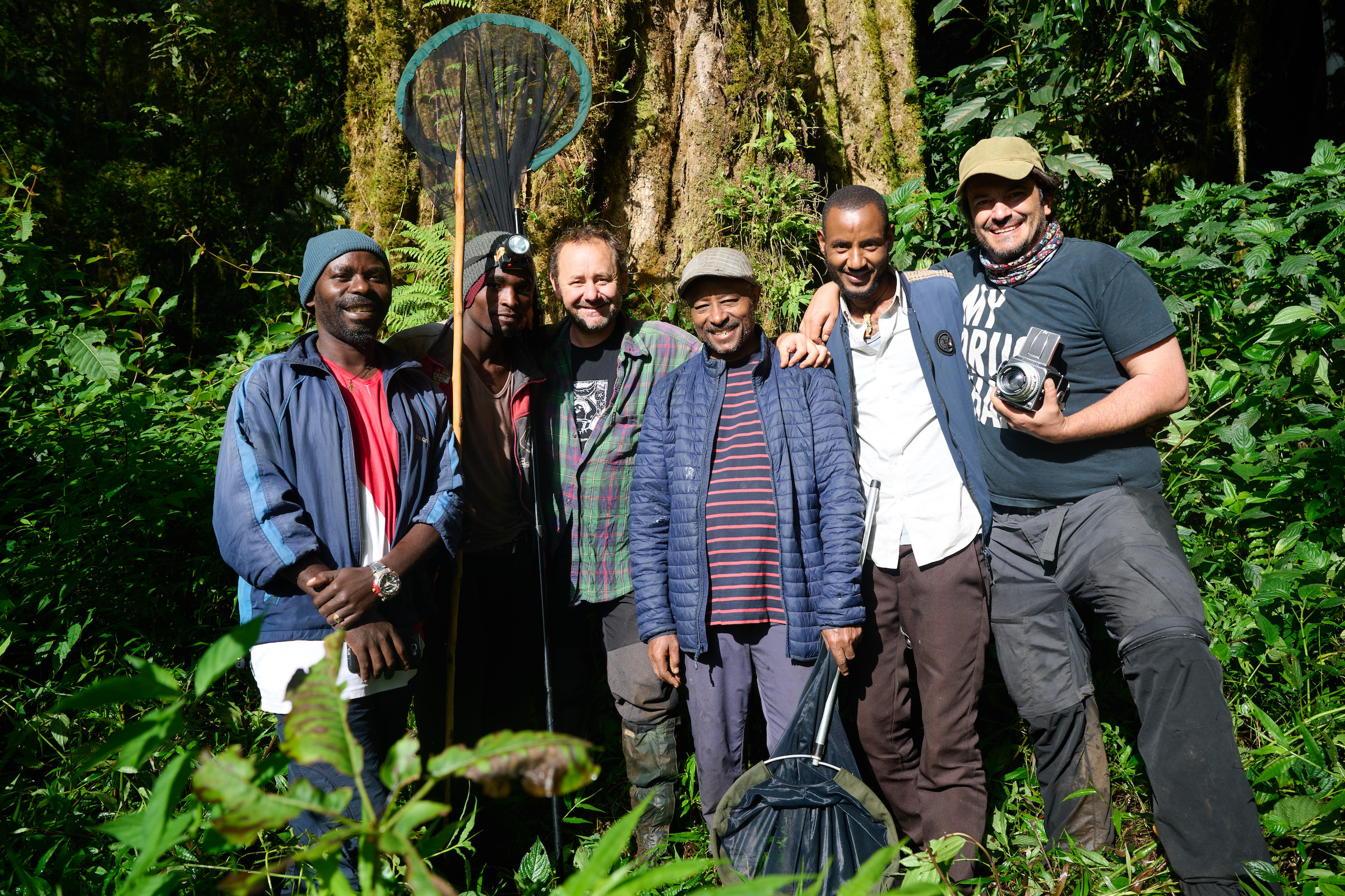 Group photo of the expedition team in Gura Ferda, southwest Ethiopia, May-June 2022. Image courtesy Christophe Bernier.