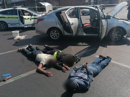 5 Armed robbery suspects arrested, Kempton Park. Photo: SAPS