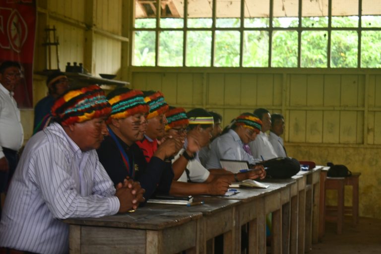 Congress of the Federation of the Achuar Nationality of Peru held in Loreto. Image by Amazon Sacred Headwaters.