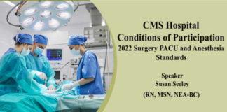 CMS Hospital Conditions of Participation 2022 Surgery PACU and Anesthesia Standards