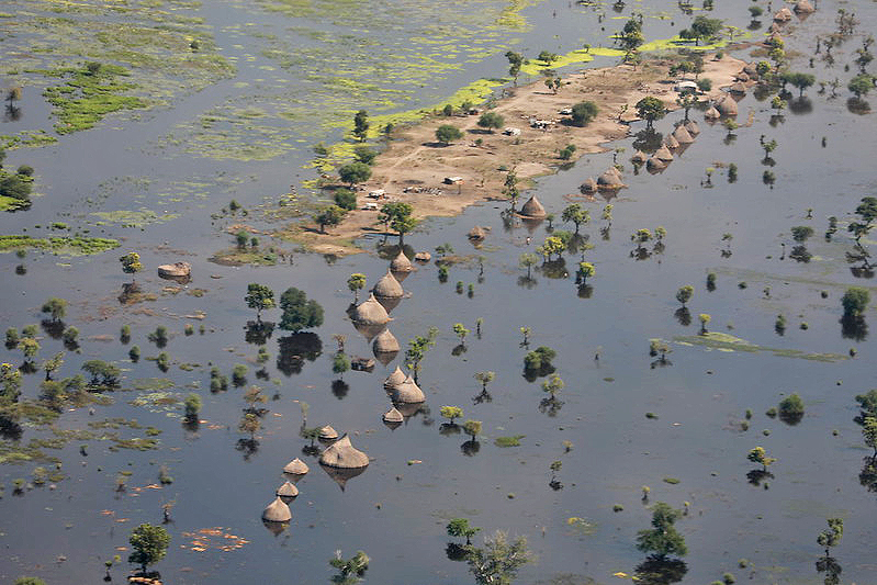 Floods in Unity State, South Sudan.