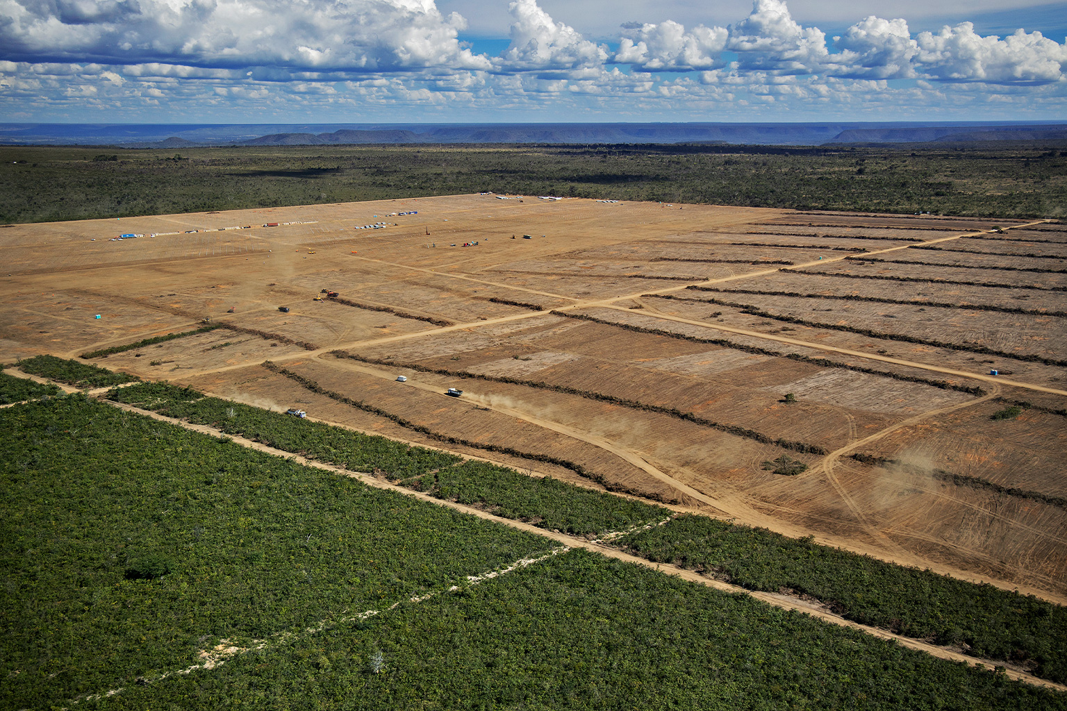 A deforested area in Barrerias, in Bahia state.