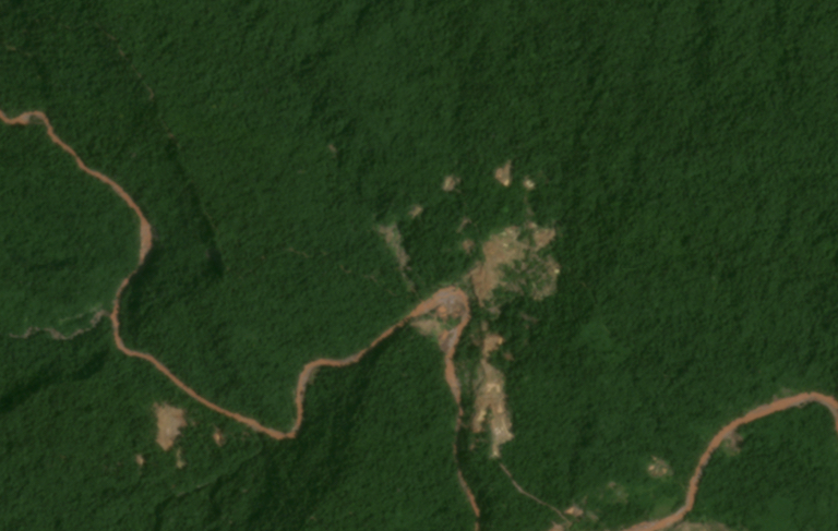 According to Amazon Frontlines, satellite imagery (captured November 2022) shows mining-related deforestation in and near Cofán Bermejo Ecological Reserve. 