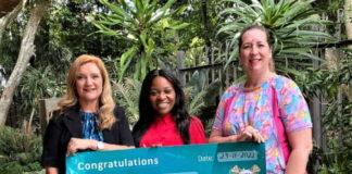 Pictured (L-R): Sue St Leger-Stretch (KZNWIB Chairperson 2022/2023), Nockey Mkhize (DKMS Africa Regional Manager - KwaZulu Natal Donor Recruitment) and Bianca Johnson (KZNWIB Vice-Chairperson 2022/2023)