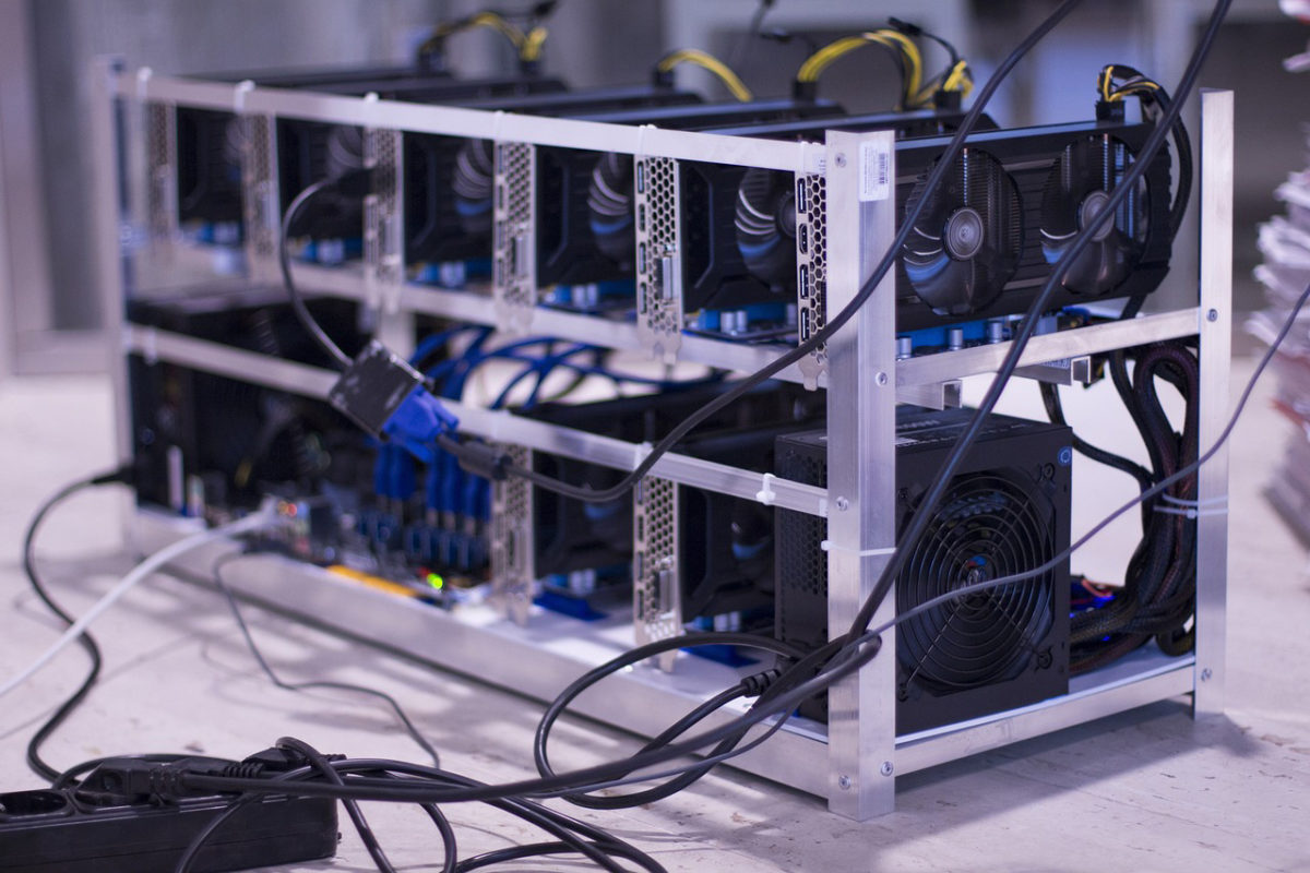 Bitcoin miners use specialized computers, or "rigs," to compete on complex math problems, hoping to be the first to verify transactions and earn Bitcoin as a reward. Photo by rebcenter-moscow on Pixabay.