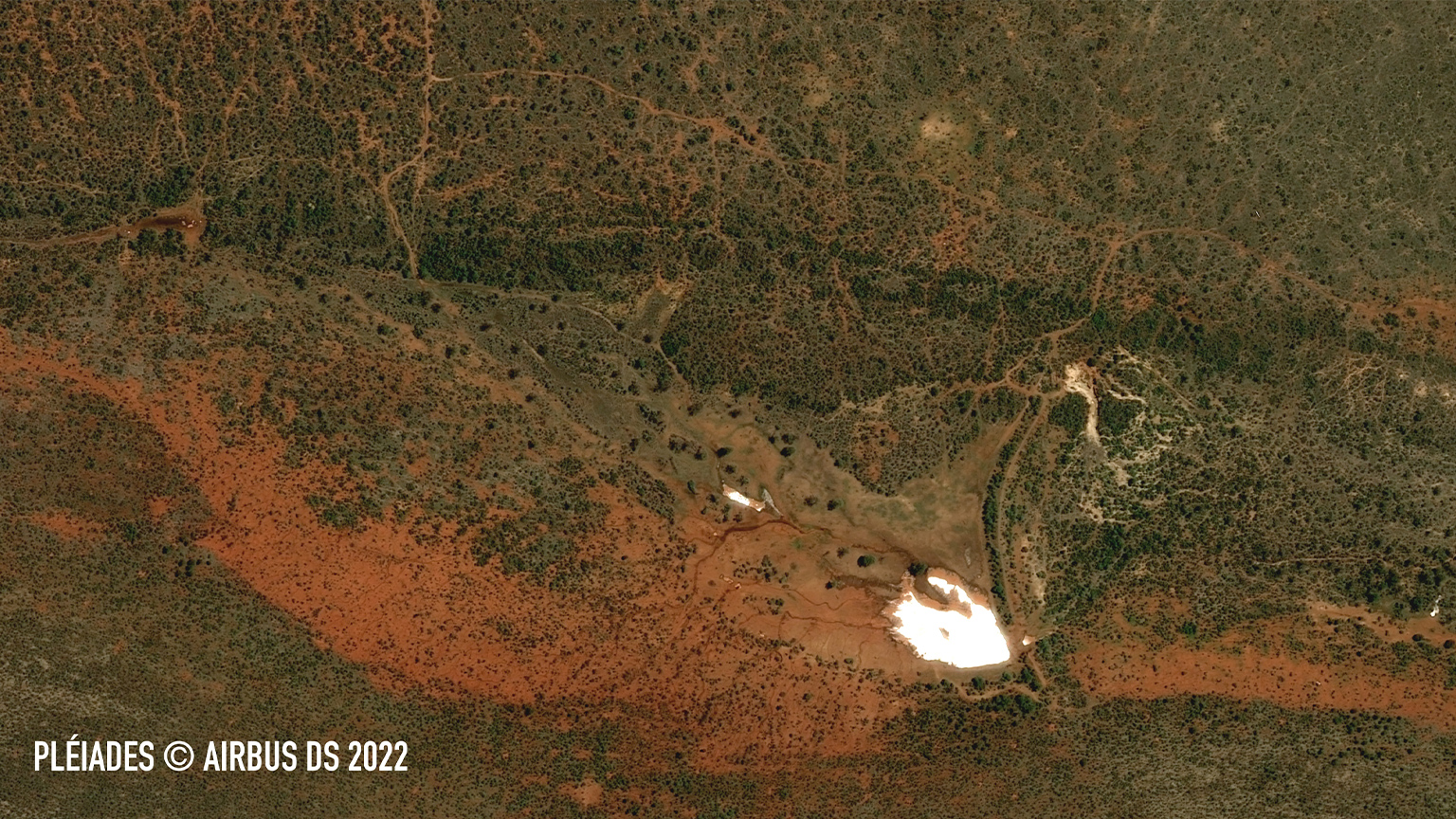 Madikwe Game Reserve from space.
