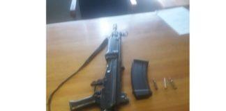 Man arrested with R5 assault rifle on a farm in Barberton. Photo: SAPS