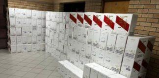 Woman arrested with R1.8 million worth of stolen liquor, Eersterivier. Photo: SAPS