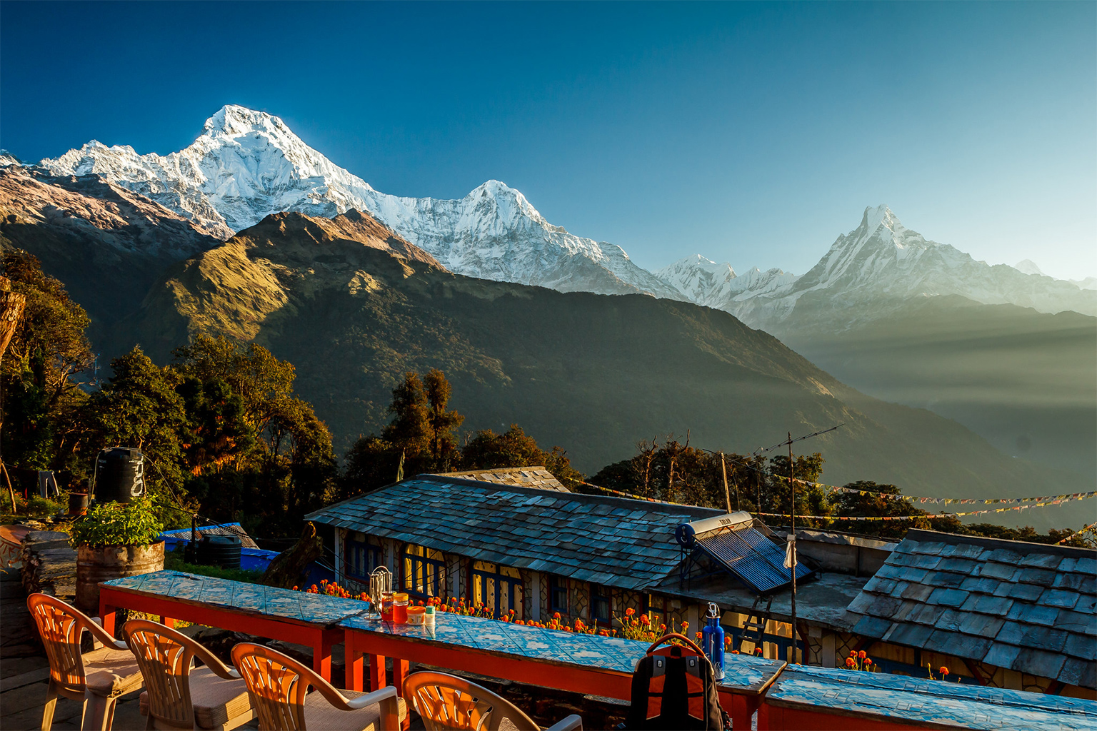 A guesthouse in the Annapurna region.