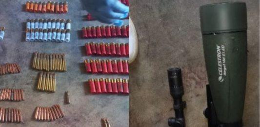 Hoedspruit business burglary, 11 firearms and ammunition stolen, 2 arrested. Photo: SAPS