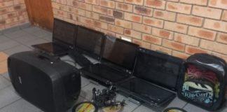 School burglary suspect arrested with 7 computers, Pienaar. Photo: SAPS