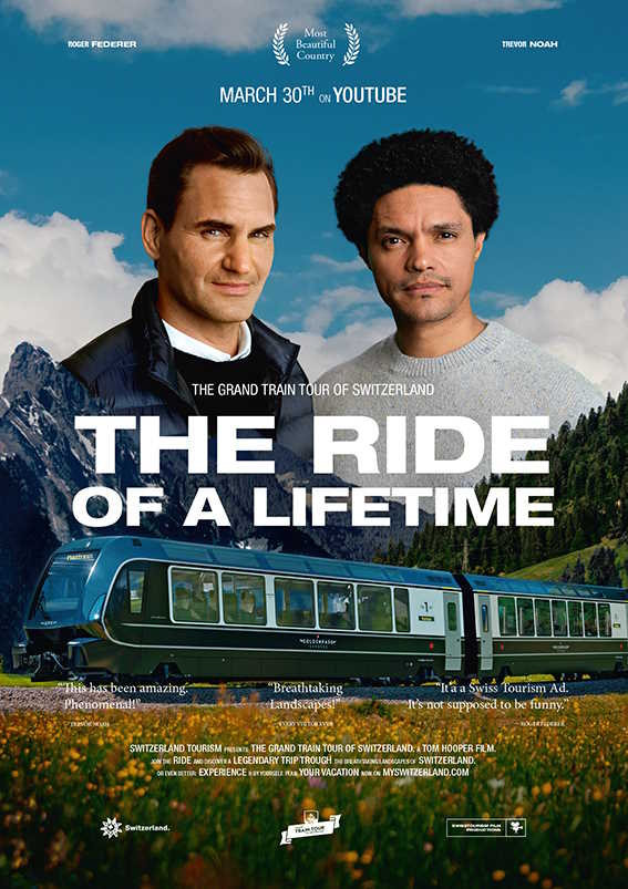 TTC Tour Brands supports global release of Switzerland Tourism campaign with Roger Federer and Trevor Noah