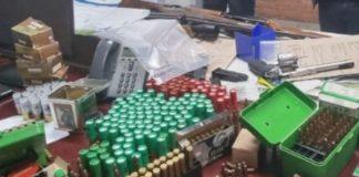 Man arrested with 9 firearms, ammunition, Emalahleni. Photo: SAPS