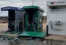 Manhunt launched after garage robbed, drop safe and ATM's bombed. Photo: SAPS