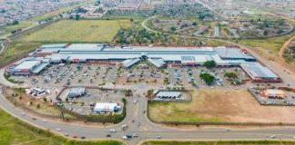 Aerial view of Sam Ntuli Mall in Katlehong Gauteng