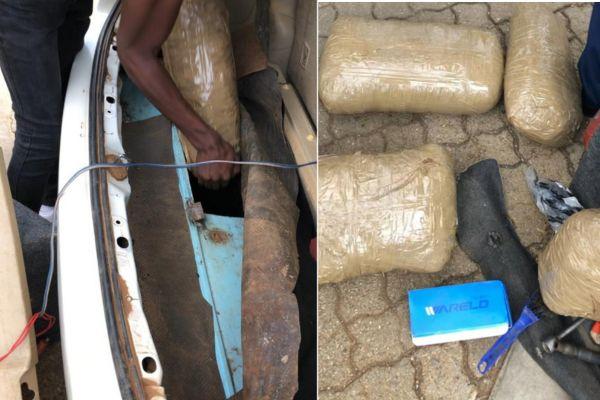Dagga concealed in false compartment, Mahamba Port of Entry