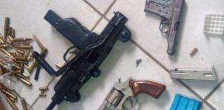 Police recover firearms, Kwazakele. Photo: SAPS