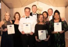 Shoprite and Checkers private label dairy brands Royale, The Menu and Crystal Valley received five SA Dairy Championship awards. Pictured here is Mariesa Vorster (far left) from the Shoprite Group, with the team from Fair Cape, (from left to right) Megan Combrink, Johan Boshoff, Louis Loubser, Ghawwa Adams, Shervonne Daniels, Melt Loubser, Kashiefa Secilie.