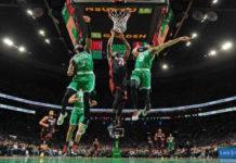 BOSTON, MA - MAY 29: Jimmy Butler #22 of the Miami Heat drives to the basket during round 3 game 7 of the Eastern Conference finals 2023 NBA Playoffs against the Boston Celtics on May 29, 2023 at the TD Garden in Boston, Massachusetts. NOTE TO USER: User expressly acknowledges and agrees that, by downloading and or using this photograph, User is consenting to the terms and conditions of the Getty Images License Agreement. Mandatory Copyright Notice: Copyright 2023 NBAE (Photo by Brian Babineau/NBAE via Getty Images)
