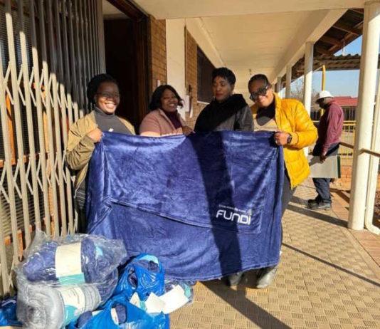 Fundi supports blanket drive to keep children warm and learning