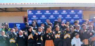 Learners from Sivuyiseni Primary School started the new term with brand new shoes thanks to Engen and Ackermans