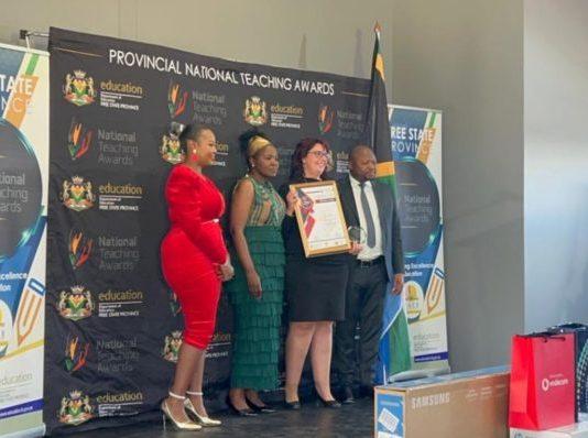 Fundi celebrates teaching excellence with DBE at Free State Teaching Awards