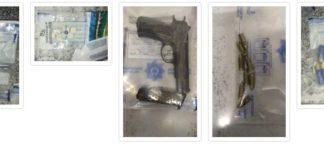 Police confiscate firearms and drugs in isolated incidents