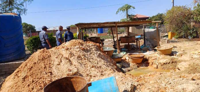 Vhembe District illegal mining operation leads to the arrest of five alleged illegal miners, equipment seized