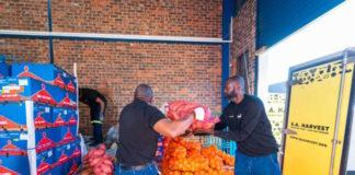 SA Harvest team in the Joburg warehouse