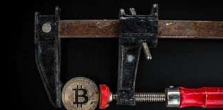 Bitcoin locked in a vice