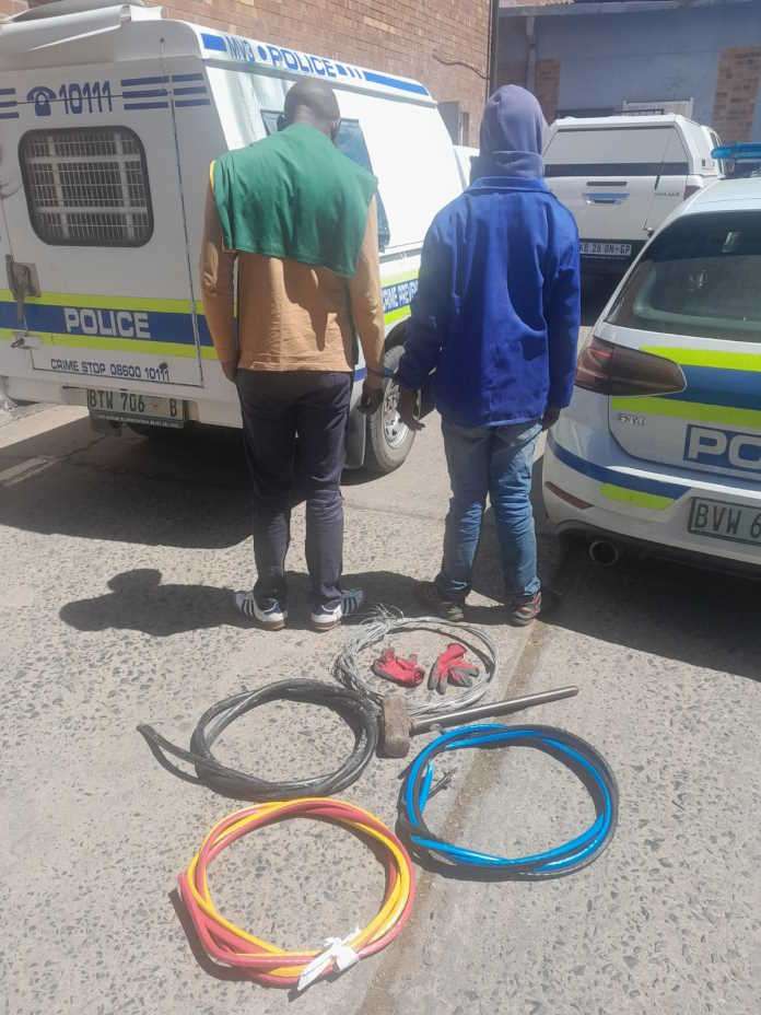 Kroonstad Highway Patrol arrest two suspects for possession of suspected stolen property Kroonstad Highway Patrol arrest two suspects for possession of suspected stolen property
