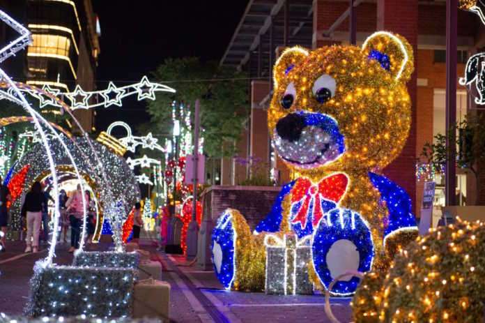 Melrose Arch lights up for Christmas