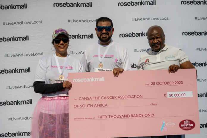 Embracing the Power of Pink: Rosebank Mall’s Pink Run raises R50,000 for CANSA