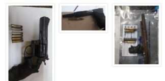 Police bring suspects to book for possession of a prohibited firearm and ammunition