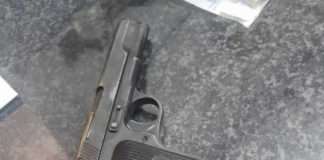Reported stolen firearm recovered inside a taxi in Balfour