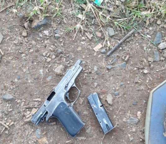 An alleged armed robber gunned down during cross fire with police, one arrested whilst two are still at large